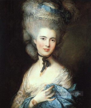  dame - Portrait d’une dame en bleu Thomas Gainsborough